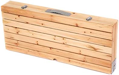 Oypla Portable Wooden Folding Outdoor Picnic Table and Bench Set 4 Seats - Image 2