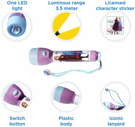 Frozen LED Big Torch, Kids Night Light Torches LED Super Bright for Xmas, Birthday and Thanksgiving Gifts– Plastic Flashlight Toy Gift for Kids 3+ Years Size-16cm - Image 4