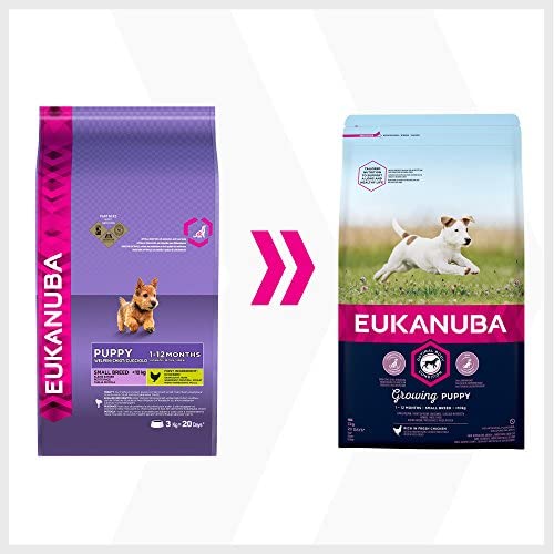 Eukanuba Puppy Dog Food for Small Dogs Rich in Fresh Chicken for the Optimal Body Condition of Your Dog, 3 kg - Image 5