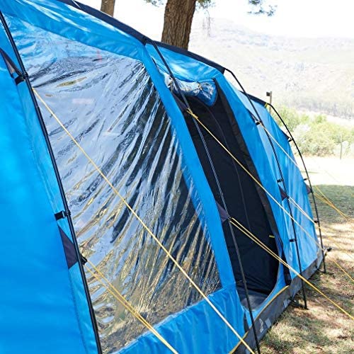 HI-GEAR Hampton 6 Nightfall Family Tent with Nightfall Darkened Technology Bedrooms, 6 Man Tent, Tunnel Tent, Festival Tent, Camping Tent, Camping Equipment - Image 6