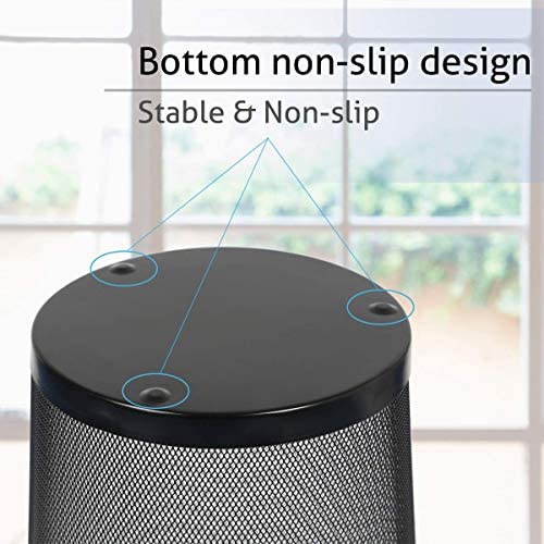 DIVCHI Circular Mesh Wastebasket Trash Can, Waste Basket Garbage Can Bin for Bathrooms, Kitchens, Home Offices, Dorm Rooms(BLACK) - Image 6