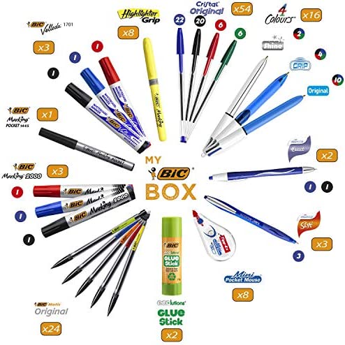 My BIC Box Gift Set and Variety Pack, BIC Stationery Products ideal for Home, School or Office, Set of 124 - Image 2