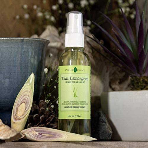 Thai Lemongrass Linen and Room Spray, Natural Air Fresheners Made with Pure Lemongrass Essential Oil, Bathroom Air Freshener, Relaxing Pillow Spray Home Fragrance - Image 2