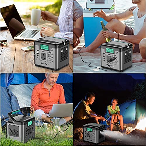SWAREY Portable Power Station S500 518Wh 230V/500W Portable Power Generator Backup Emergency Power Supply Solar Generator for Camping Travel Fishing with Carrying Bag - Image 7