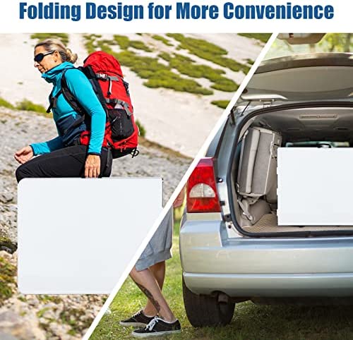 COSTWAY 6FT/180cm Folding Camping Table with Carrying Handles, Portable Trestle Dining Picnic Table, Outdoor Indoor Kitchen Garden Patio Picnic BBQ Table, 150kg Load Capacity - Image 5
