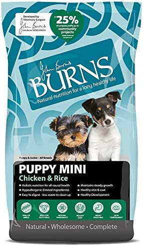 Burns Pet Nutrition Hypoallergenic Complete Dry Dog Food Puppy Mini Chicken and Rice 2 kg - Image 2