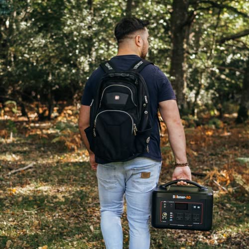 Böhmer-AG EcoPower Max 1000W Portable Power Station Pure Sine Wave Solar Generator 220-240V 400000mAh/1280Wh LiFePO4 Battery Jump Start Fast & USB PD60W Charge Outdoor, Camping, Travel & Campervan - Image 3