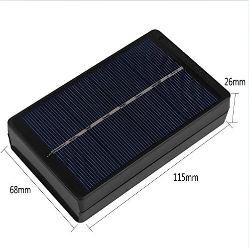 Alomejor Solar Panel Box 1W 4V Outdoor SunPower Solar Panel Battery Charger For AA/AAA Battery Black - Image 2