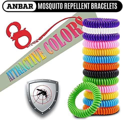 Anbar Mosquito Repellent Bracelets Bands for Adults and Kids, 14 Pack, All-Natural Deet-Free, Non-Toxic Protection, Stretchy Waterproof Anti-Mosquito Wristbands for Hiking and Camping - Image 6