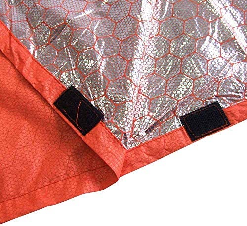 Sanmum Emergency Sleeping Bag Waterproof Survival Bag Bivy First Aid Bag Radiation Protection Thermal Insulation Tear-Resistant Polyethylene Rescue Blanket - Image 6