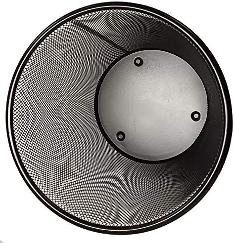 DIVCHI Circular Mesh Wastebasket Trash Can, Waste Basket Garbage Can Bin for Bathrooms, Kitchens, Home Offices, Dorm Rooms(BLACK) - Image 3