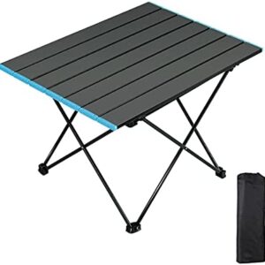 AKOFIC Folding Camping Table, Portable Aluminum Alloy Picnic Table with Storage Bag, Ultralight Roll Up Outdoor Dining Table for Camping Picnic Hiking Fishing BBQ Beach Garden Outdoor (Medium)