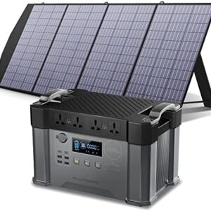 ALLPOWERS Portable Power Station 2000W (Peak 4000W) , 1500Wh Solar Generator Outdoor Generator Backup Battery Pack with 1x 200W Foldable Solar Panel for Home Emergency Power Outdoor RV Camping