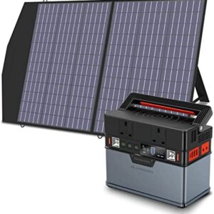 ALLPOWERS Portable Power Station 300W / 288Wh Solar Generator Camping Generator with 1x100W Foldable Solar Panel Included for Outdoors Camping Travel Fishing Emergency Power Supply Backup