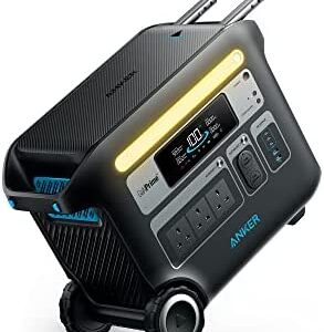 Anker PowerHouse 767 Portable Power Station, 2300W Solar Generator with 6× Longer Lifespan LiFePO4 Batteries, GaNPrime PowerHouse 2048Wh Generator for Home, Outdoor Camping, RV (Solar Panel Optional)