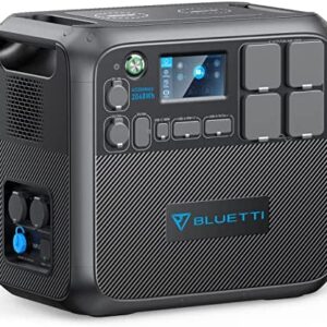 BLUETTI Portable Power Station AC200MAX, 2048Wh LiFePO4 Battery Backup, Expandable to 8192Wh w/ 4 2200W 230V AC Outlets (4800W Peak), 30A RV Output, Solar Generator for Outdoor , Home Use, Emergency