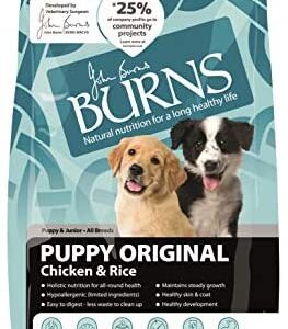 Burns Pet Nutrition Hypoallergenic Complete Dry Dog Food Puppy Original Chicken and Rice 2 kg