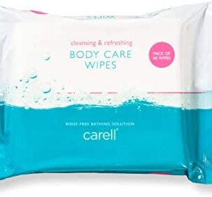 Carell CBC60 Body Care Wipes - Easy to Use, Containing Aloe Vera - Dermatologically Tested, Alcohol-Free - Pack of 60 Wipes