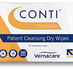 Conti Standard Patient Cleansing Dry Wipes - 26cm x 20cm (10 Packs of 100)
