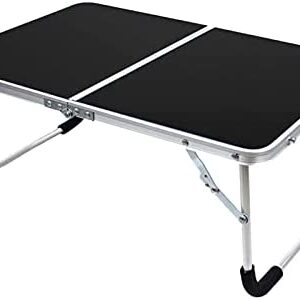 DSFSAEG Folding Table, Portable Aluminum Alloy Camping Table Laptop Table Picnic Table With Handle, Folding Desk For Laptop Camping Picnic BBQ