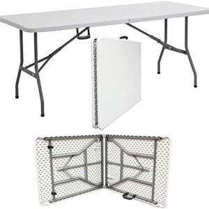 Denny Shop 4ft, 5ft & 6ft Camping Catering Heavy Duty Folding Trestle Table For BBQ Picnic Party by Crystals® (5ft Trestle Table)