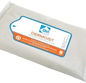 Dermoist Extra Large Disposable Wipes - Personal Care, Travel, Festivals, Camping (100 Pack)