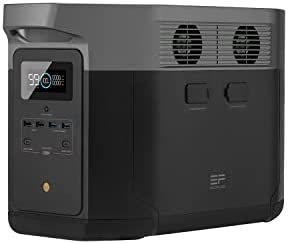 EF ECOFLOW 2016Wh Portable Power Station DELTA Max, Expandable Capacity, with 4 x 2400W (4600W Surge) AC Outlets Solar Generator Made for Home Backup, Emergency, Outdoor Camping or Travel