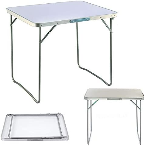 EFAN Folding Camping Table - 80x60x69cm, Portable Garden Lightweight Table, for Indoor or Outdoor use, Ideal for Picnic Party BBQ Dining Writing Study Reading Stand - 5 Year Warranty