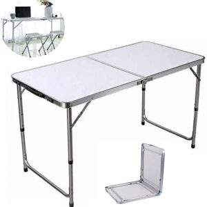 EFAN Multi-Purpose Folding Camping Table, Protable Folding Catering Table For Garden BBQ Picnic Party with Carrying Handle