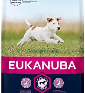 Eukanuba Puppy Dog Food for Small Dogs Rich in Fresh Chicken for the Optimal Body Condition of Your Dog, 3 kg