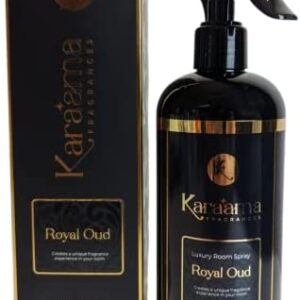 Karaama London Fragrance Luxury Room Perfume Spray, 400 mL Royal Oud Room Spray and Air Freshener Spray for Home Fragrance, Air Spray Diffuser to Elevate Atmosphere of House