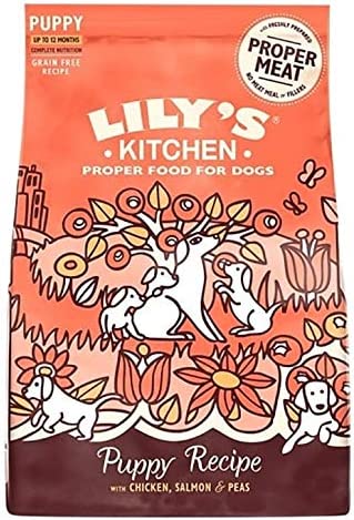 Lily's Kitchen Puppy Recipe Chicken, Salmon and Peas Complete Dry Dog Food (7 kg)