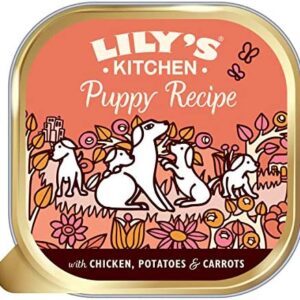 Lily's Kitchen Puppy Recipe with Chicken - Grain Free Puppy Wet Dog Food (10 Trays x 150 g)