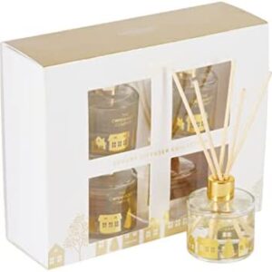 Luxury scented Christmas reed diffusers for home. Xmas reed diffuser gift set for long lasting fragrance | Cinnamon, Orange & Vanilla | Up to 24 weeks combined diffusion time | The Copenhagen Company