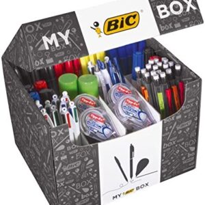 My BIC Box Gift Set and Variety Pack, BIC Stationery Products ideal for Home, School or Office, Set of 124