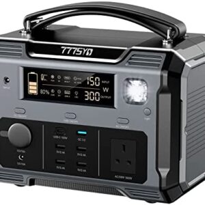 Portable Power Station, 500W Solar Generator with 484Wh Backup Lithium Battery, 230V AC Outlets, USB-C PD 100W, Outdoor Generators with LED Light for Outdoor Camping Travel Emergency Blackout