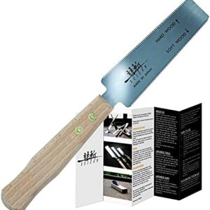 SUIZAN Japanese Flush Cut Trim Hand Saw 120mm Pull Saw for Hardwood and Softwood