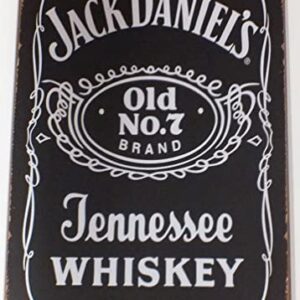 Tin Metal Sign Plaque Bar Pub Vintage Retro Wall Decor Poster Home Club Tavern Wall Door (30 x 20 cm) - UK Company (170 - Jack Daniels No 7)