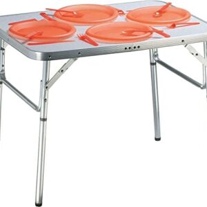 Unibos 2.5ft Folding Camping Table, Lightweight Portable Aluminium Camping Table with Adjustable Height for Picnic Beach Outdoor Indoor