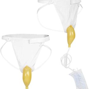 Urine Bag, Breathable Urinal Collector for Men's Urinal Elastic Waistband Toilet Elastic Waistband Urine Replacement Collector 1000Ml