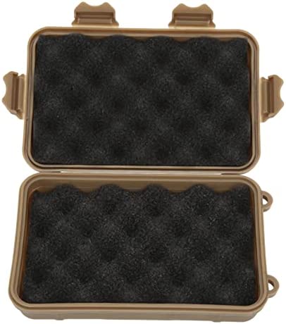 Uxsiya Wild Survival Storage Box, Portable Multipurpose Dustproof Camping Survival Kits for Camping(Brown)