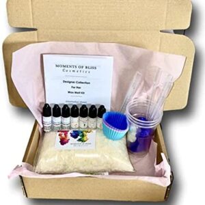 Women's Designer DIY Wax Melt Tart Kit - Make Your Own Starter Set: Designer Fragrances, Eco Soy Wax, Designer Fragrances, Concentrated Dyes, Electronic Thermometer! Makes 20 Tarts!