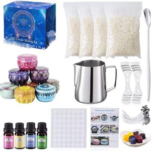 YZJJ Complete Candle Making Kit,Candle Making Supplies,DIY Arts and Crafts Kits for Adults, with Wicks Craft Gift for Women Kids Men