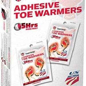 YakTrax Unisex 21239 Adhesive Toe Warmers, Orange, One Size UK