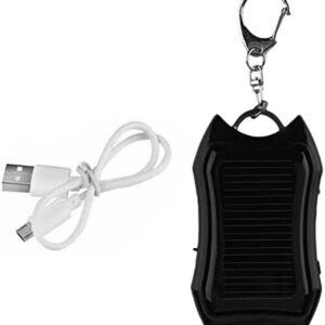 Yuxinkang 1Pcs Solar Power Bank Keychain - 1500mAh Large-capacity Battery | Mini Backup Power Solar Charger for Cellphone Tablet Electronic Devices, Portable Charger with Carabiner