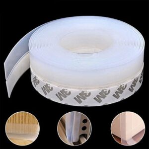 wordmouk 10 m Silicone Seal Strip Door Strip Bottom Weather Stripping Window Sealing Strip Draught Excluder Tape for House Door Waterproof, Windproof, Dust Proof, Soundproof, Insects Proof, 35 mm