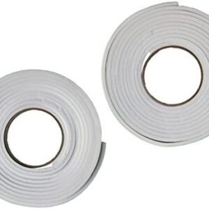 2 x Draught Excluder Tape Seal Doors Windows Foam Weather Strip Insulation Self-Adhesive Draft Waterproof 9MM Wide