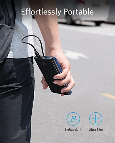 Anker Power Bank, USB-C Portable Charger 10000mAh with 20W Power Delivery, 523 Power Bank (PowerCore Slim 10K PD) for iPhone 13 Series/iPhone 12 Series, S10, Pixel 4, and More - Image 3