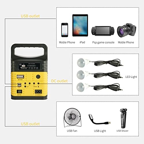 SOYOND Portable Power Station , 7500mAh Solar Generator with Solar Panel for Outdoor Camping Emergency Fishing Travel Party RV Trip with USB DC Outlet Mini Generator (Solar Panel Included) - Image 6