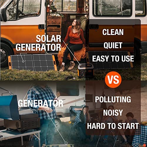 Jackery Solar Generator 1000, 1002WH Power Station with 2*SolarSaga 100W Solar Panels, Solar Mobile Lithium Battery Pack for Outdoor RV Camping, Home Emergency - Image 4